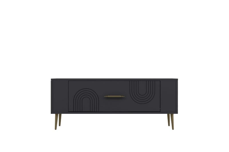 Deyric TV-benk 120 cm - Antrasitt/Gull - Møbler - TV- & Mediamøbler - TV benk & mediabenk