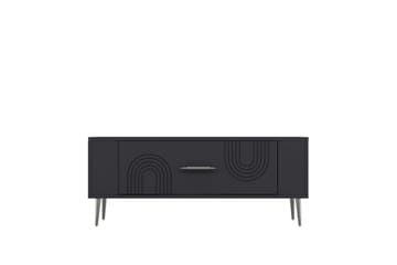 Deyric TV-benk 120 cm - Antrasitt/Sølv - Møbler - TV- & Mediamøbler - TV benk & mediabenk