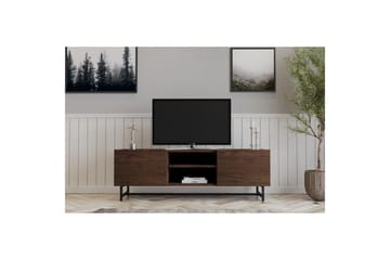 Deyvon TV-benk 150 cm - Valnøtt - Møbler - TV- & Mediamøbler - TV benk & mediabenk