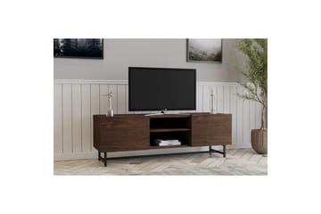 Deyvon TV-benk 150 cm - Valnøtt - Møbler - TV- & Mediamøbler - TV benk & mediabenk