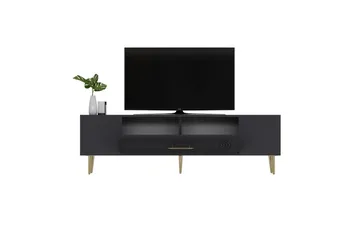 Drova TV-benk 150 cm - Antrasitt/Gull - Møbler - TV- & Mediamøbler - TV benk & mediabenk