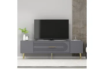 Drova TV-benk 150 cm - Antrasitt/Gull - Møbler - TV- & Mediamøbler - TV benk & mediabenk
