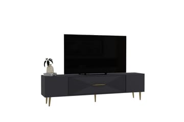 Drova TV-benk 150 cm - Antrasitt/Gull - Møbler - TV- & Mediamøbler - TV benk & mediabenk