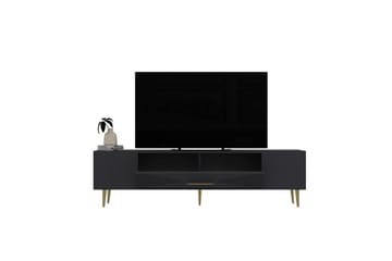 Drova TV-benk 150 cm - Antrasitt/Gull - Møbler - TV- & Mediamøbler - TV benk & mediabenk