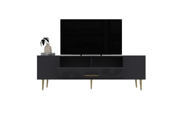 Drova TV-benk 150 cm - Antrasitt/Gull - Møbler - TV- & Mediamøbler - TV benk & mediabenk