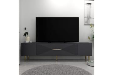 Drova TV-benk 150 cm - Antrasitt/Gull - Møbler - TV- & Mediamøbler - TV benk & mediabenk