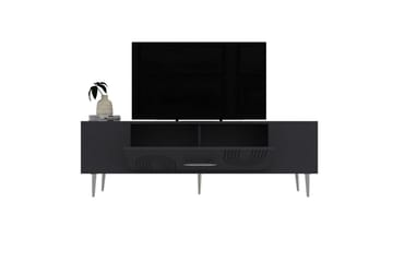 Drova TV-benk 150 cm - Antrasitt/Sølv - Møbler - TV- & Mediamøbler - TV benk & mediabenk