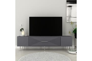 Drova TV-benk 150 cm - Antrasitt/Sølv - Møbler - TV- & Mediamøbler - TV benk & mediabenk