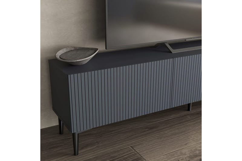 Elith TV-benk 180 cm - Antrasitt - Møbler - TV- & Mediamøbler - TV benk & mediabenk