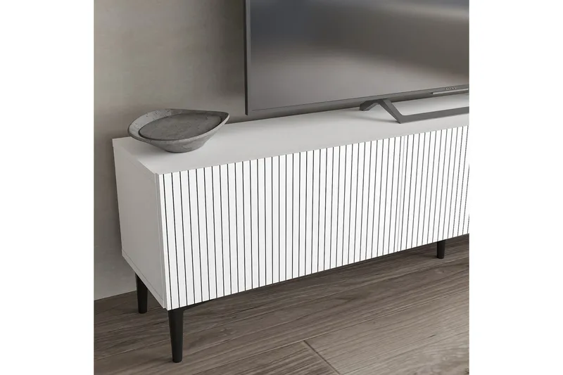 Elith TV-benk 180 cm - Hvit - Møbler - TV- & Mediamøbler - TV benk & mediabenk