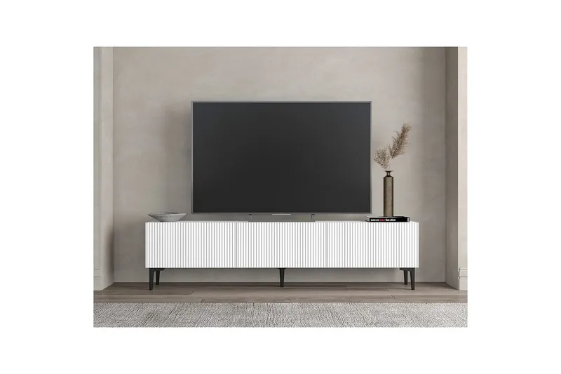 Elith TV-benk 180 cm - Hvit - Møbler - TV- & Mediamøbler - TV benk & mediabenk