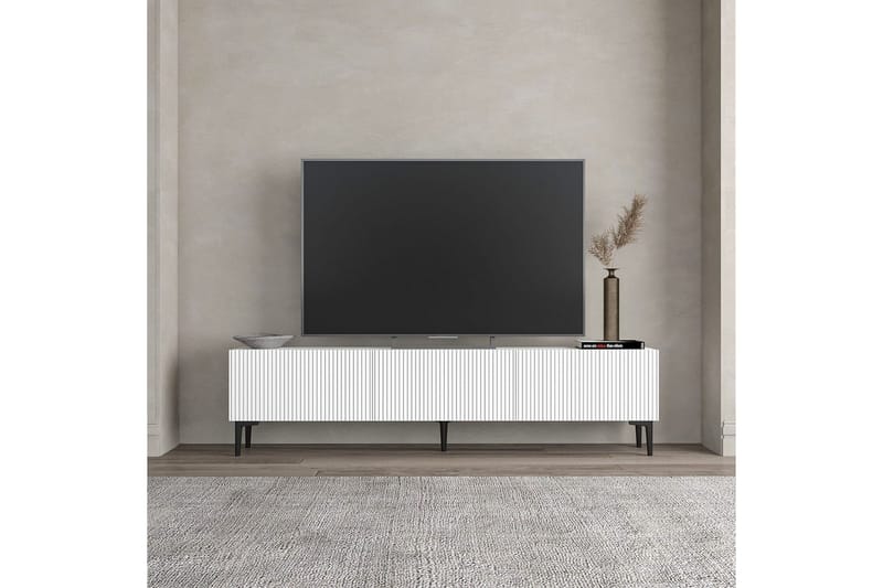 Elith TV-benk 180 cm - Hvit - Møbler - TV- & Mediamøbler - TV benk & mediabenk