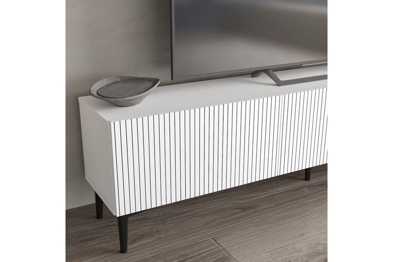 Elith TV-benk 180 cm - Hvit - Møbler - TV- & Mediamøbler - TV benk & mediabenk