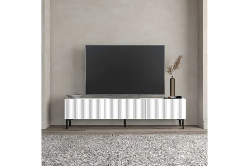 Elith TV-benk 180 cm - Hvit - Møbler - TV- & Mediamøbler - TV benk & mediabenk