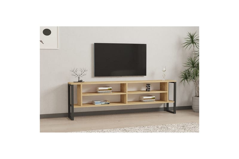 Elvorn TV-benk 160 cm - Bl�å - Møbler - TV- & Mediamøbler - TV benk & mediabenk