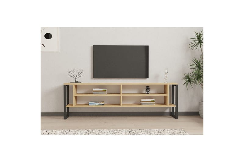 Elvorn TV-benk 160 cm - Blå - Møbler - TV- & Mediamøbler - TV benk & mediabenk