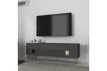 Estel TV-benk 120 cm - Antrasitt/Gull - Møbler - TV- & Mediamøbler - TV benk & mediabenk