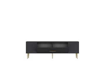 Feynor TV-benk 150 cm - Antrasitt/Gull - Møbler - TV- & Mediamøbler - TV benk & mediabenk