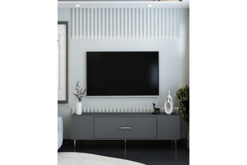 Feynor TV-benk 150 cm - Antrasitt/Sølv - Møbler - TV- & Mediamøbler - TV benk & mediabenk