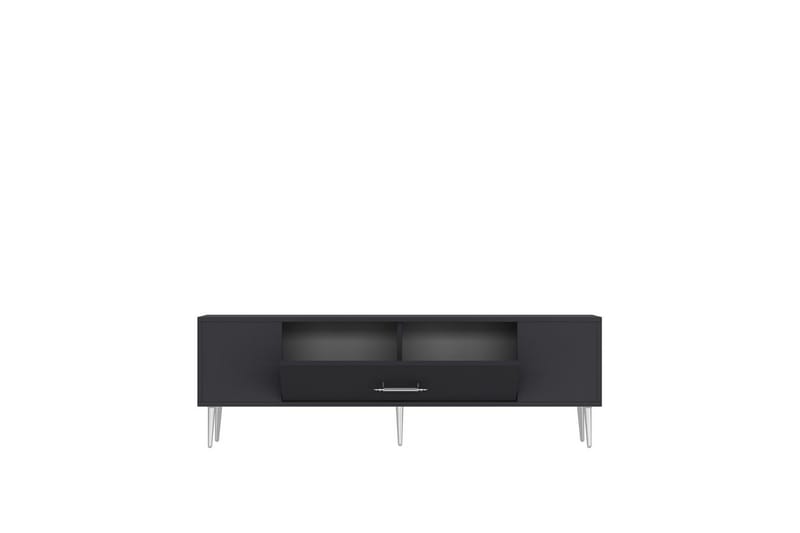Feynor TV-benk 150 cm - Antrasitt/Sølv - Møbler - TV- & Mediamøbler - TV benk & mediabenk