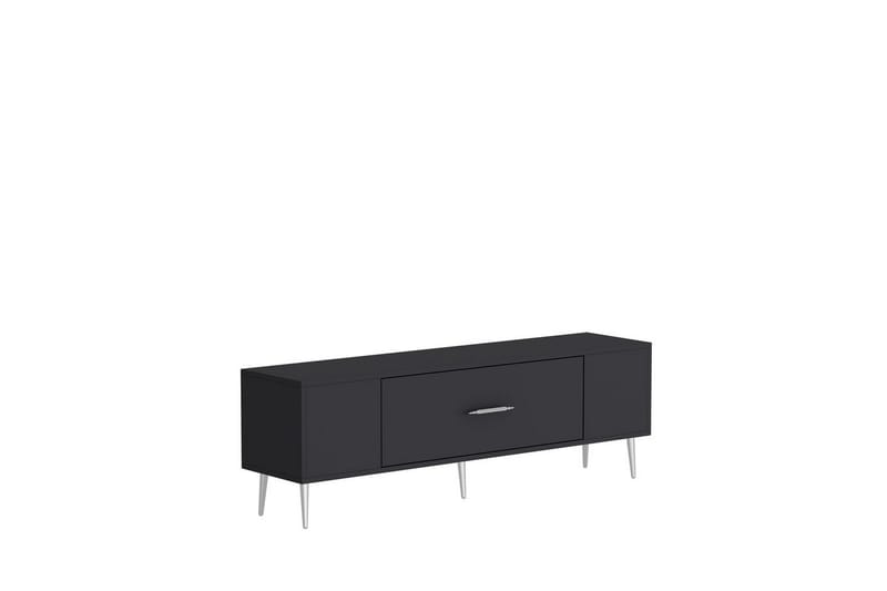 Feynor TV-benk 150 cm, Antrasitt/Sølv