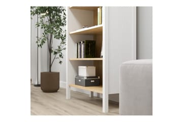 Fynric Bokhylle 83 cm - Natur/Hvit - Oppbevaring - Hylle - Bokhylle