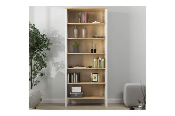 Fynric Bokhylle 83 cm - Natur/Hvit - Oppbevaring - Hylle - Bokhylle