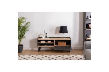 Giancarlo TV-benk 120 cm - Blå/Antrasitt - Møbler - TV- & Mediamøbler - TV benk & mediabenk