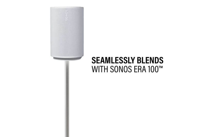 Gulvstativ Sanus for Sonos ERA 100 2 Deler Hvit, Justerbart stativ - Hvit, Justerbart stativ - Møbler - TV- & Mediamøbler - Mediestativ & veggfeste - Høyttalerstativ