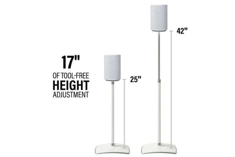 Gulvstativ Sanus for Sonos ERA 100 2 Deler - Hvit - Møbler - TV- & Mediamøbler - Mediestativ & veggfeste - Høyttalerstativ