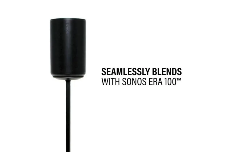 Gulvstativ Sanus for Sonos ERA 100 2 Deler - Svart - Møbler - TV- & Mediamøbler - Mediestativ & veggfeste - Høyttalerstativ