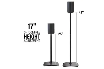 Gulvstativ Sanus for Sonos ERA 100 2 Deler - Svart - Møbler - TV- & Mediamøbler - Mediestativ & veggfeste - Høyttalerstativ