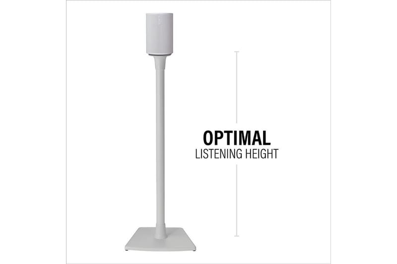 Gulvstativ Sanus for Sonos Era 100 Hvit, Fast stativ - Hvit, Fast stativ - Møbler - TV- & Mediamøbler - Mediestativ & veggfeste - Høyttalerstativ