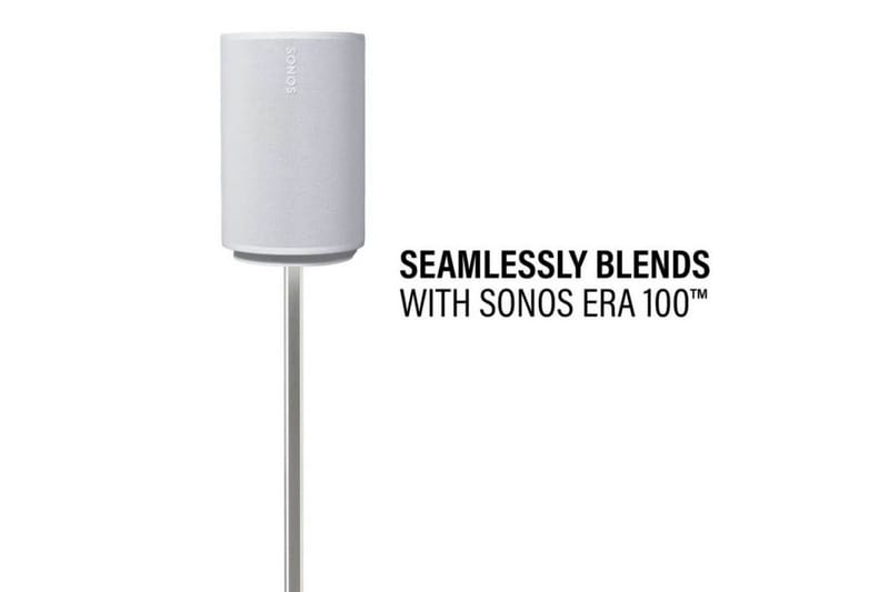 Gulvstativ Sanus for Sonos Era 100 Hvit, Justerbart stativ - Hvit, Justerbart stativ - Møbler - TV- & Mediamøbler - Mediestativ & veggfeste - Høyttalerstativ
