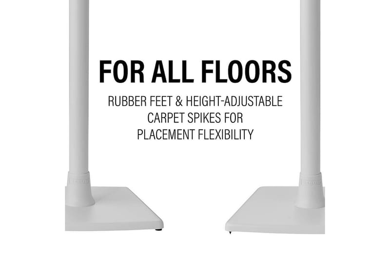 Gulvstativ Sanus for Sonos ERA 100 - Hvit - Møbler - TV- & Mediamøbler - Mediestativ & veggfeste - Høyttalerstativ