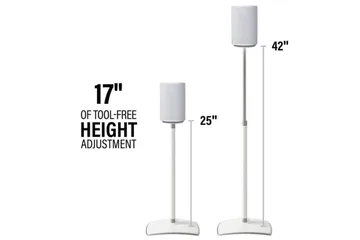 Gulvstativ Sanus for Sonos ERA 100 - Hvit - Møbler - TV- & Mediamøbler - Mediestativ & veggfeste - Høyttalerstativ