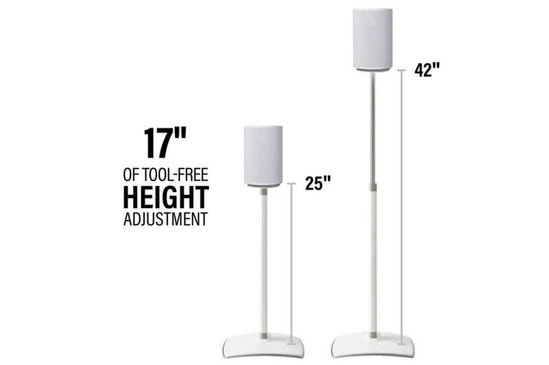 Gulvstativ Sanus for Sonos ERA 100 - Hvit - Møbler - TV- & Mediamøbler - Mediestativ & veggfeste - Høyttalerstativ