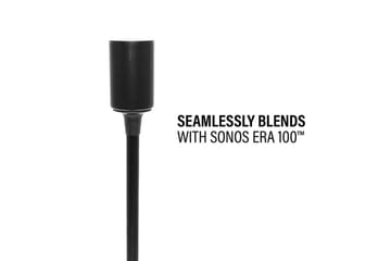 Gulvstativ Sanus for Sonos Era 100 Svart, Fast stativ - Svart, Fast stativ - Møbler - TV- & Mediamøbler - Mediestativ & veggfeste - Høyttalerstativ