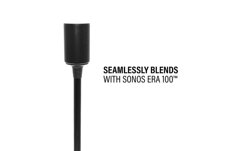 Gulvstativ Sanus for Sonos Era 100 Svart, Fast stativ - Svart, Fast stativ - Møbler - TV- & Mediamøbler - Mediestativ & veggfeste - Høyttalerstativ
