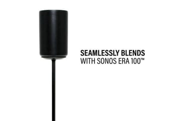 Gulvstativ Sanus for Sonos Era 100 Svart, Justerbart stativ - Svart, Justerbart stativ - Møbler - TV- & Mediamøbler - Mediestativ & veggfeste - Høyttalerstativ