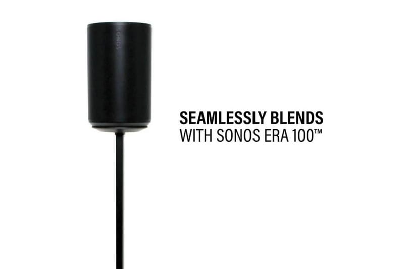 Gulvstativ Sanus for Sonos Era 100 Svart, Justerbart stativ - Svart, Justerbart stativ - Møbler - TV- & Mediamøbler - Mediestativ & veggfeste - Høyttalerstativ