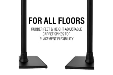 Gulvstativ Sanus for Sonos ERA 100 - Svart - Møbler - TV- & Mediamøbler - Mediestativ & veggfeste - Høyttalerstativ