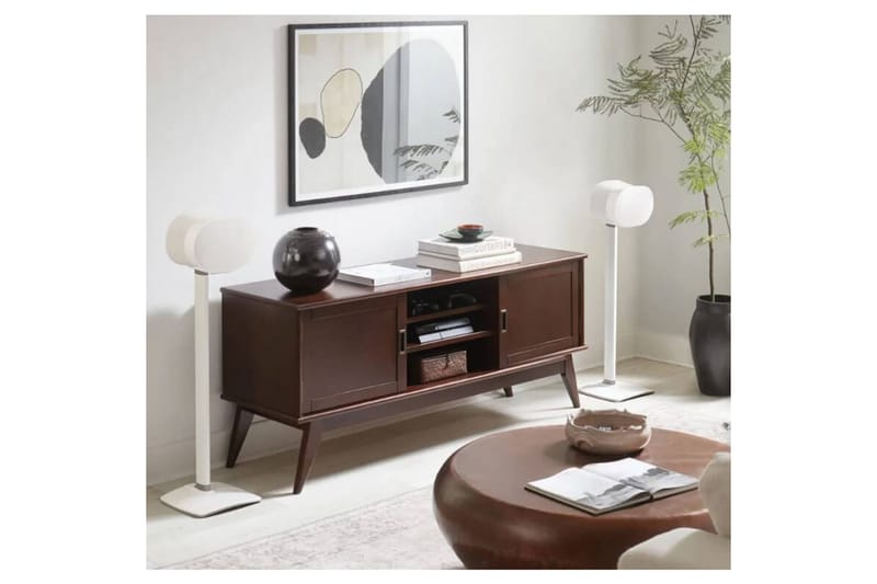 Gulvstativ Sanus for Sonos ERA 300 2 deler Hvit, Fast stativ - Hvit, Fast stativ - Møbler - TV- & Mediamøbler - Mediestativ & veggfeste - Høyttalerstativ