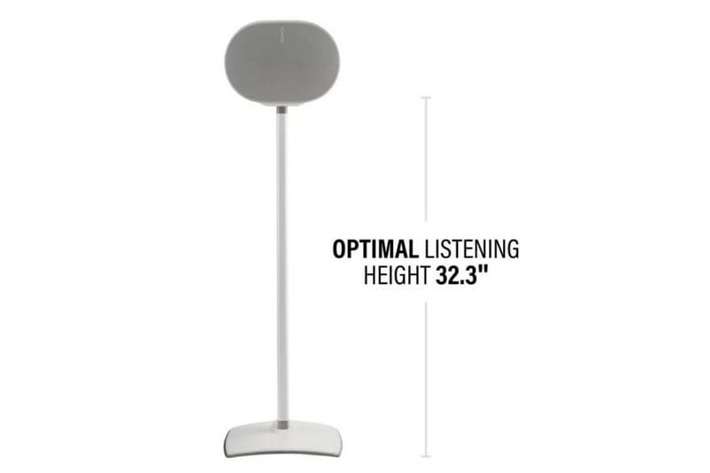 Gulvstativ Sanus for Sonos ERA 300 2 deler Hvit, Fast stativ - Hvit, Fast stativ - Møbler - TV- & Mediamøbler - Mediestativ & veggfeste - Høyttalerstativ