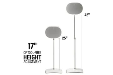 Gulvstativ Sanus for Sonos ERA 300 2 Deler - Hvit - Møbler - TV- & Mediamøbler - Mediestativ & veggfeste - H øyttalerstativ