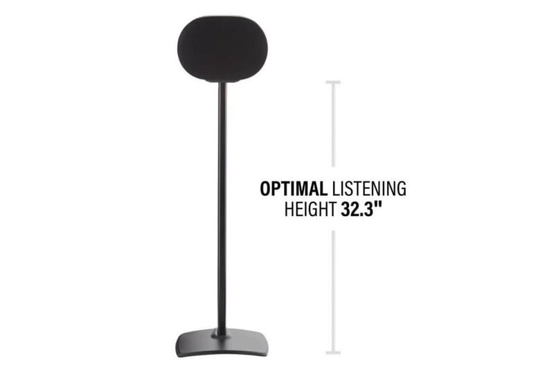 Gulvstativ Sanus for Sonos ERA 300 2 deler Svart, Fast stativ - Svart, Fast stativ - Møbler - TV- & Mediamøbler - Mediestativ & veggfeste - Høyttalerstativ