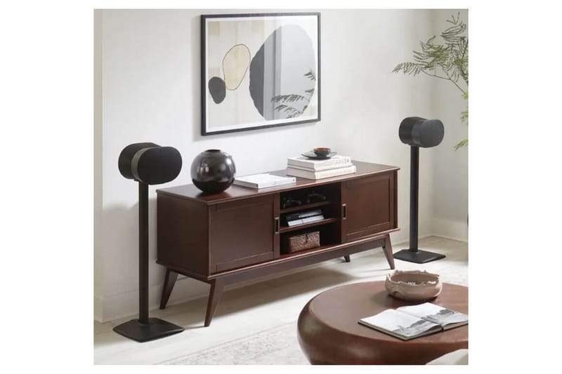 Gulvstativ Sanus for Sonos ERA 300 2 deler Svart, Fast stativ - Svart, Fast stativ - Møbler - TV- & Mediamøbler - Mediestativ & veggfeste - Høyttalerstativ