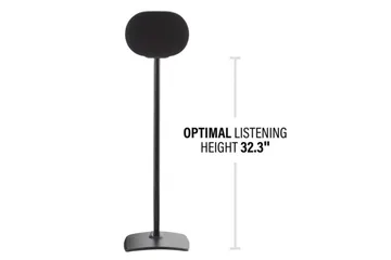 Gulvstativ Sanus for Sonos ERA 300 2 Deler - Svart - Møbler - TV- & Mediamøbler - Mediestativ & veggfeste - Høyttalerstativ