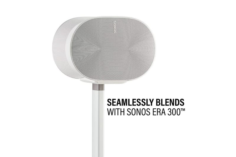 Gulvstativ Sanus for Sonos ERA 300 Hvit, Fast stativ - Hvit, Fast stativ - Møbler - TV- & Mediamøbler - Mediestativ & veggfeste - Høyttalerstativ