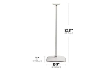 Gulvstativ Sanus for Sonos ERA 300 - Hvit - Møbler - TV- & Mediamøbler - Mediestativ & veggfeste - Høyttalerstativ